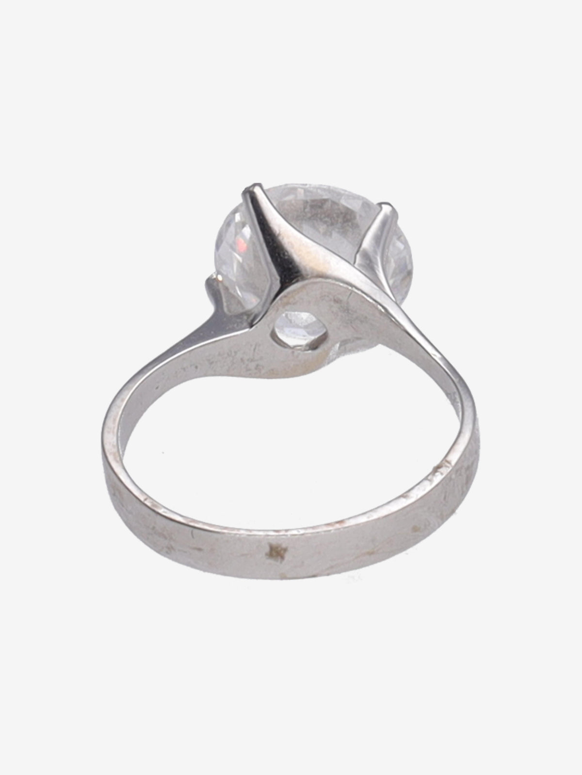 Vintage Solitaire Engagement Ring with Faux Diamond WCV13032025.48.12  Vintage 