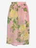 Vintage Silk Skirt & Blouse Set with Rose Print W150626.10  Vintage 