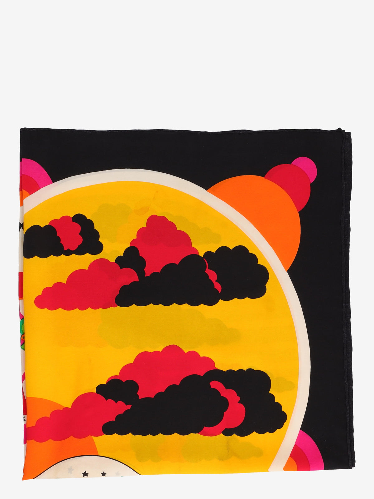 Vintage Tattoo-Inspired Silk Square Scarf W27526.81  Vintage 