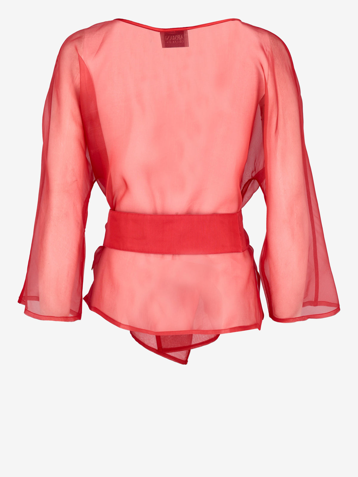 Armani Collezioni Sheer Belted Blouse W27526.43  Armani 