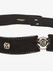 Pirovano Vintage Black Suede Belt