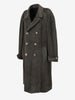 Vintage Double-Breasted Long Coat in Alpaca and Wool Blend MU260214.10  Caruso 