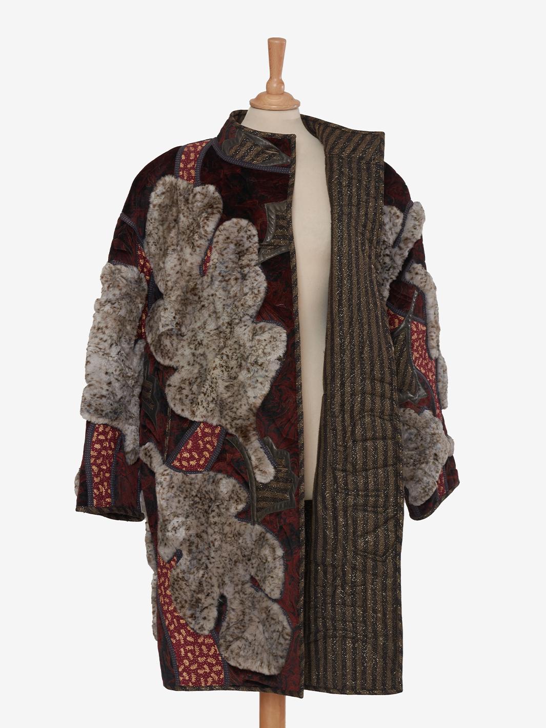 Vintage patchwork jacket with fur - '00 AR032  Vintage 