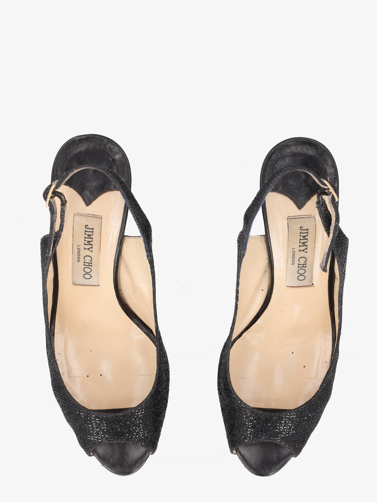 Jimmy Choo Glitter Peep-Toe Slingback Pumps WCV041224.118  Jimmy Choo 