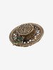 Vintage Straw Hat Clip-On Earrings with Floral Detail W13426.17  Vintage 