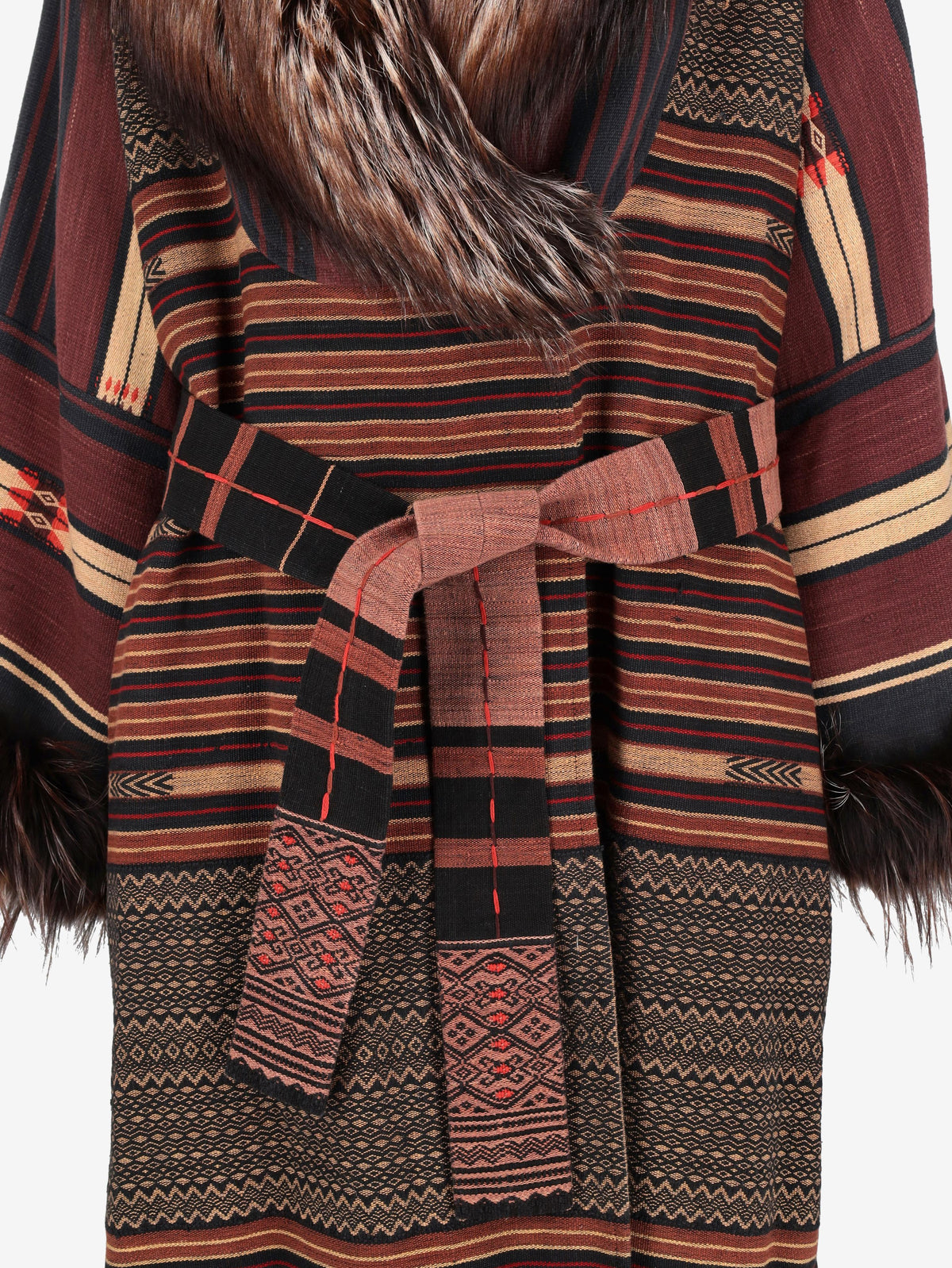 Carlo Tivoli Southwestern-Inspired Woven Coat CVM26.22.69  Vintage 