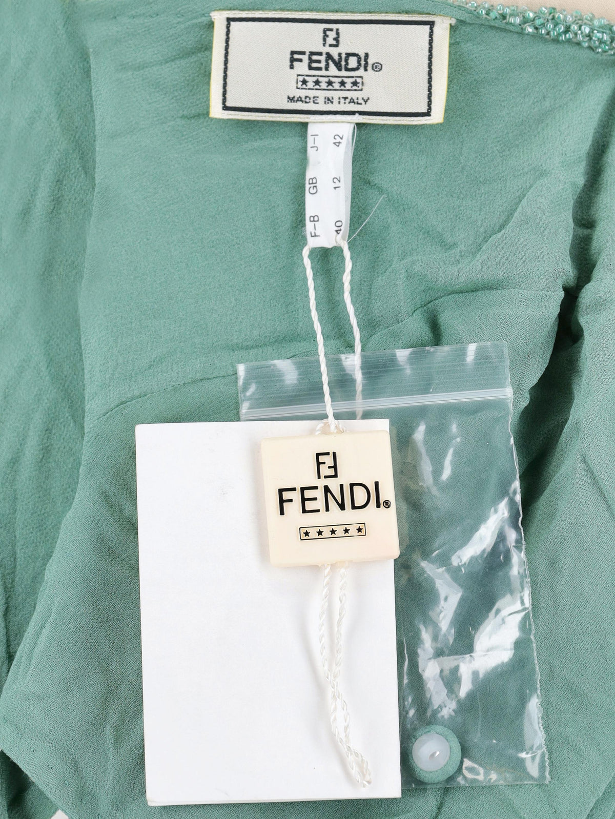 Top con perline di vetro Fendi