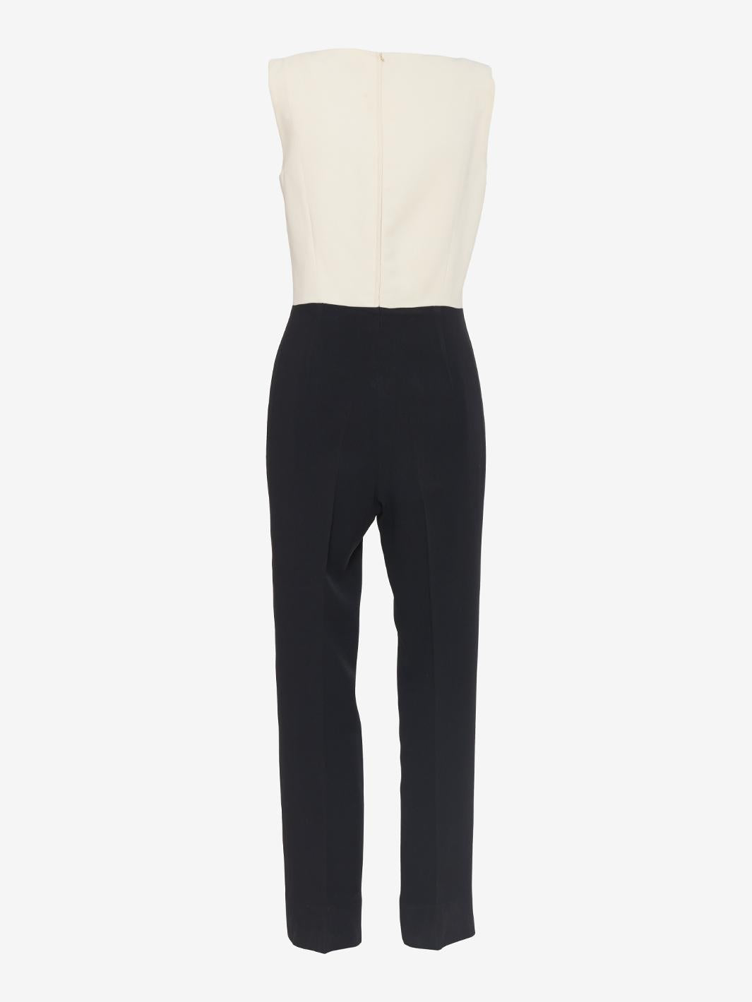 Tuta Linea Piano di Max Mara Bianca Nera