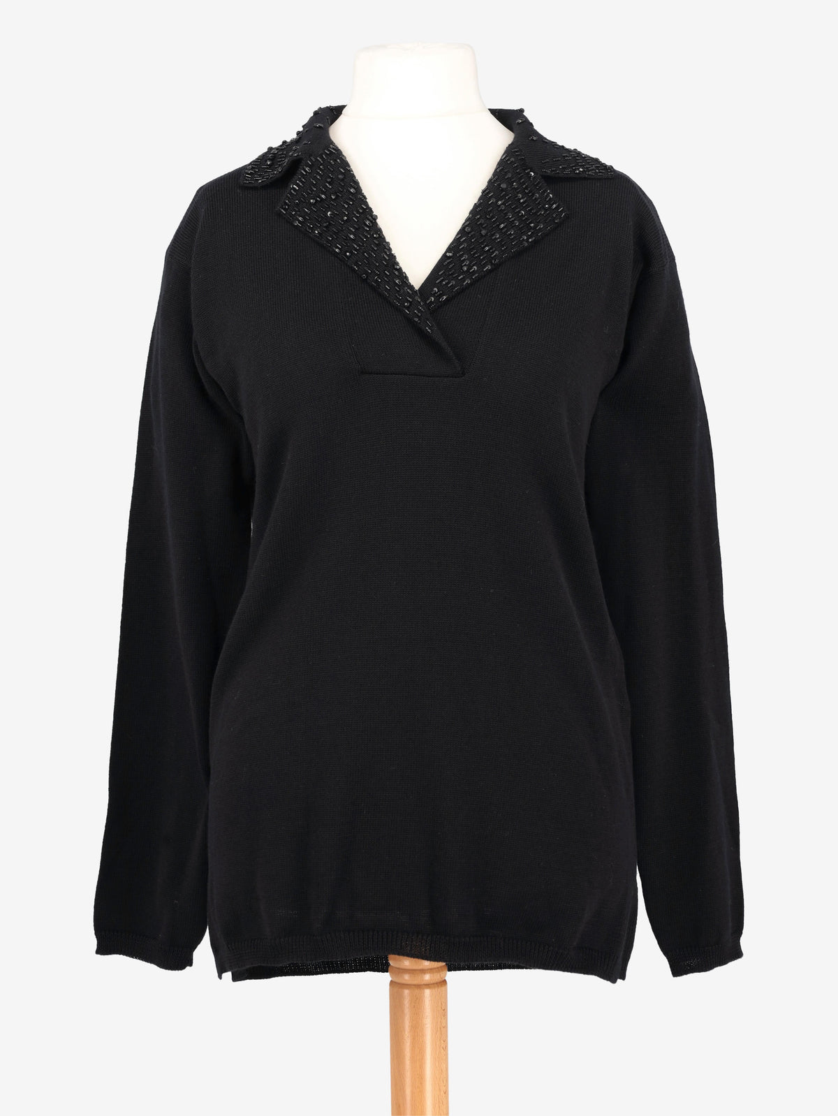 Maglione in lana con perline Fendi