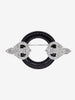 Kenneth Jay Lane Black Decò Circle Brooch CVR24.1.139  Kenneth Jay Lane 