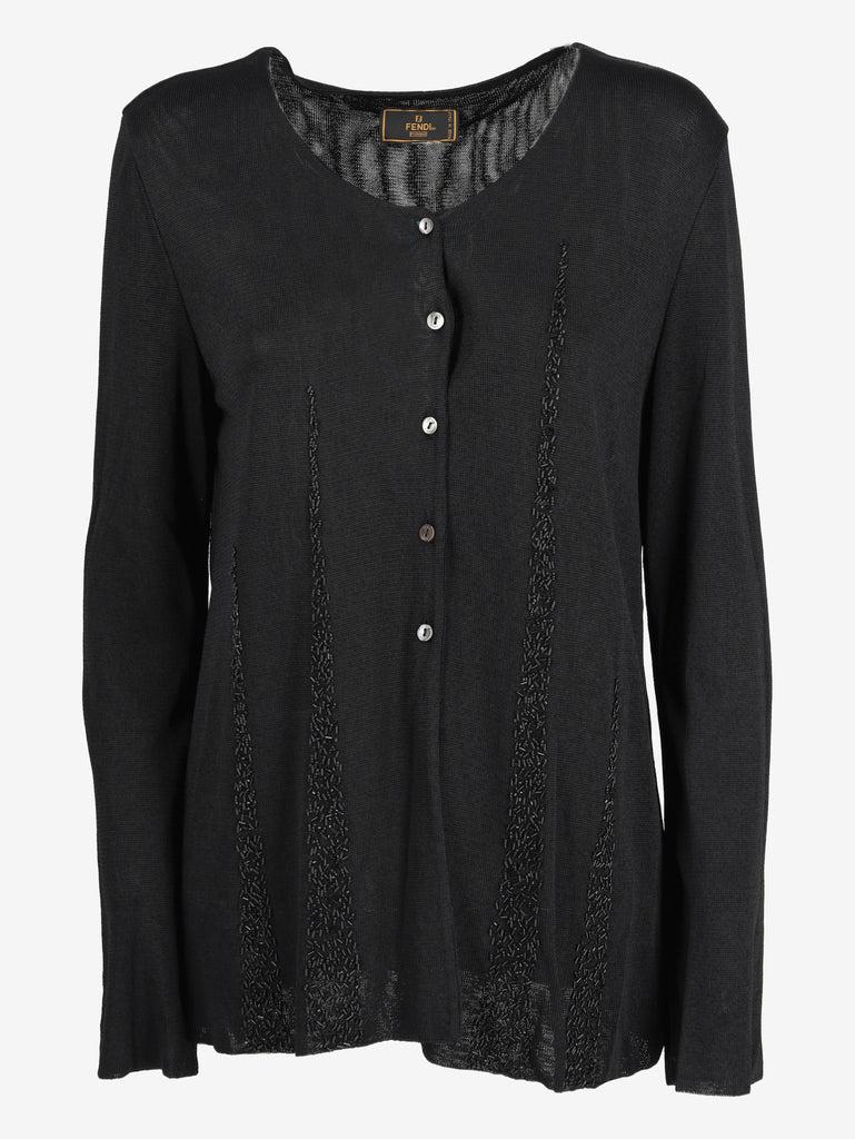 Fendi Black Cardigan W2511.97  Fendi 