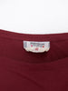 1980s Yves Saint Laurent Rive Gauche burgundy cotton sleeveless top W22051922  YSL 