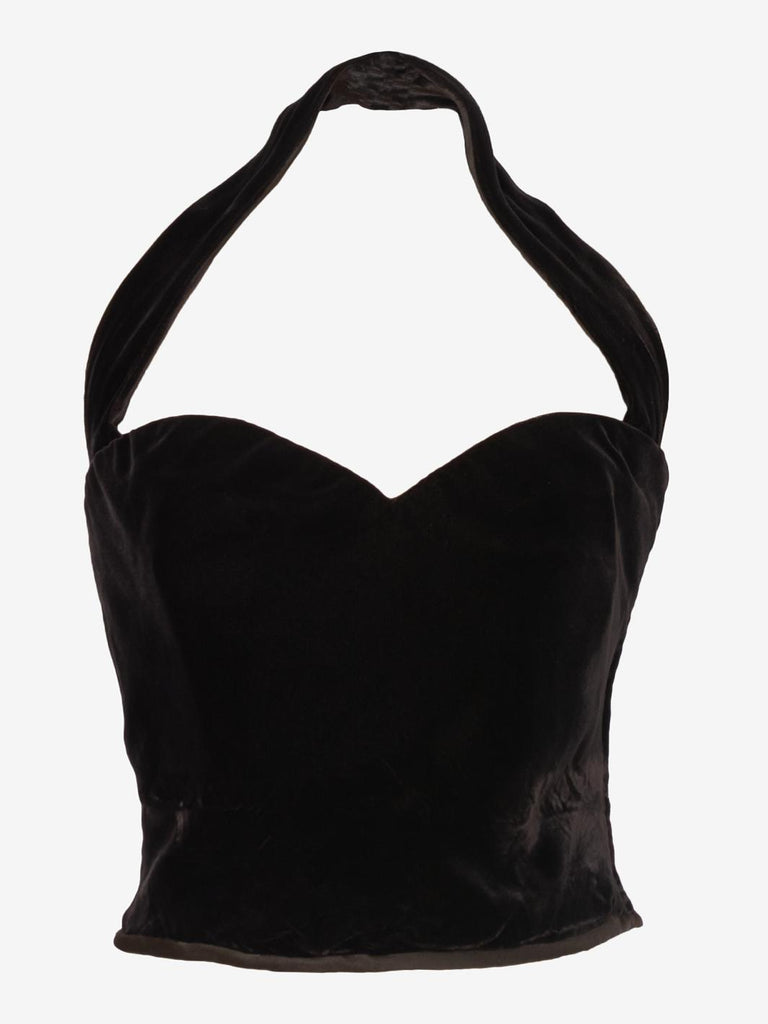 Juanita Sabbadini Brown velvet top