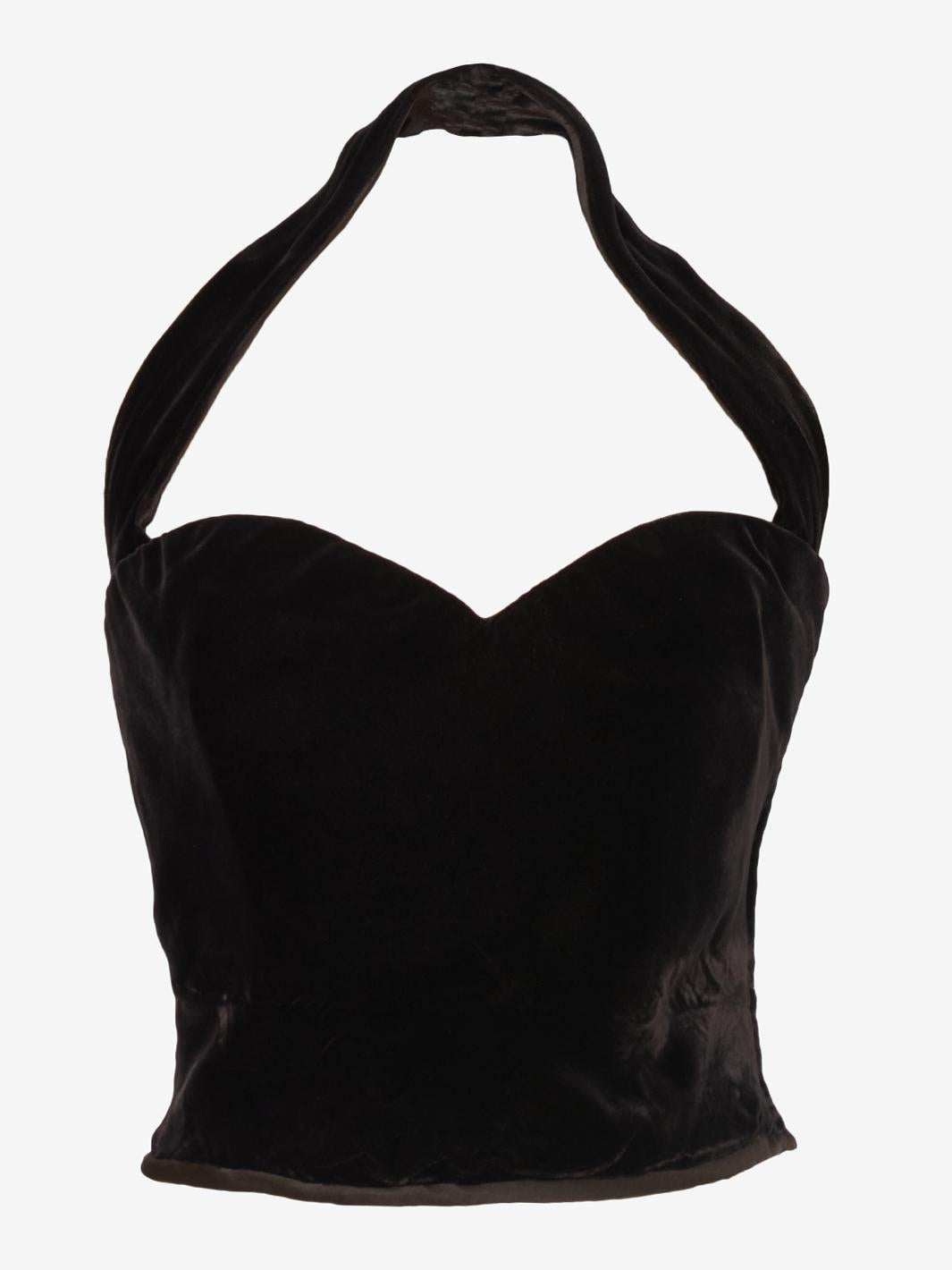 Juanita Sabbadini Brown velvet top