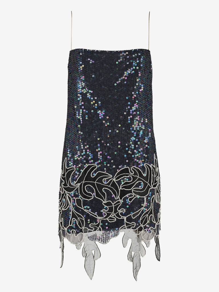 Dsquared2 Pearls & Flowers Embellished Sequin Mini Dress CVM26.23.1  Dsquared² 