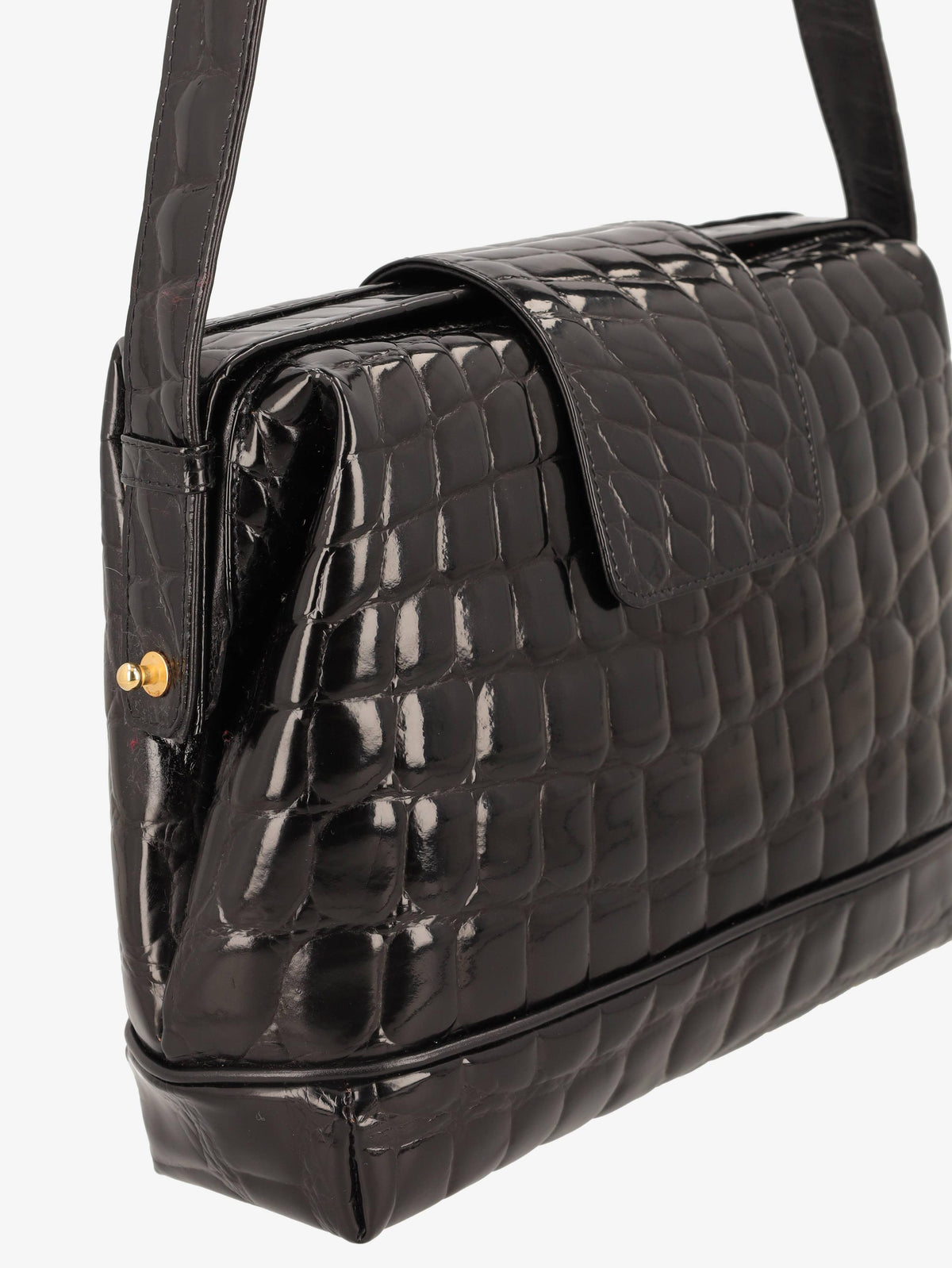 Vintage Crocodile Leather Shoulder Bag WCV161025.03  Vintage 