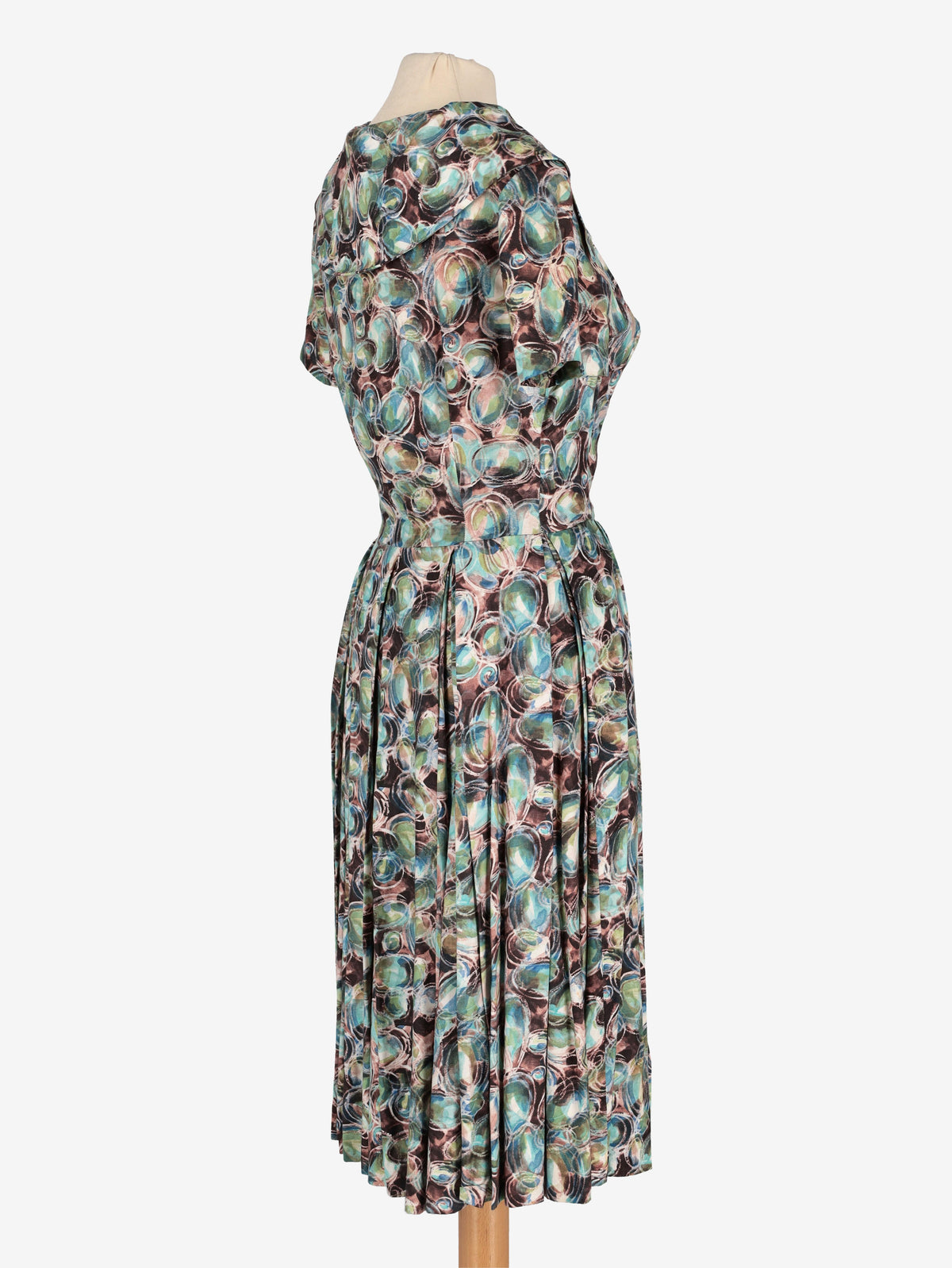 Vintage 50s Patterned Dress W2111037  Vintage 