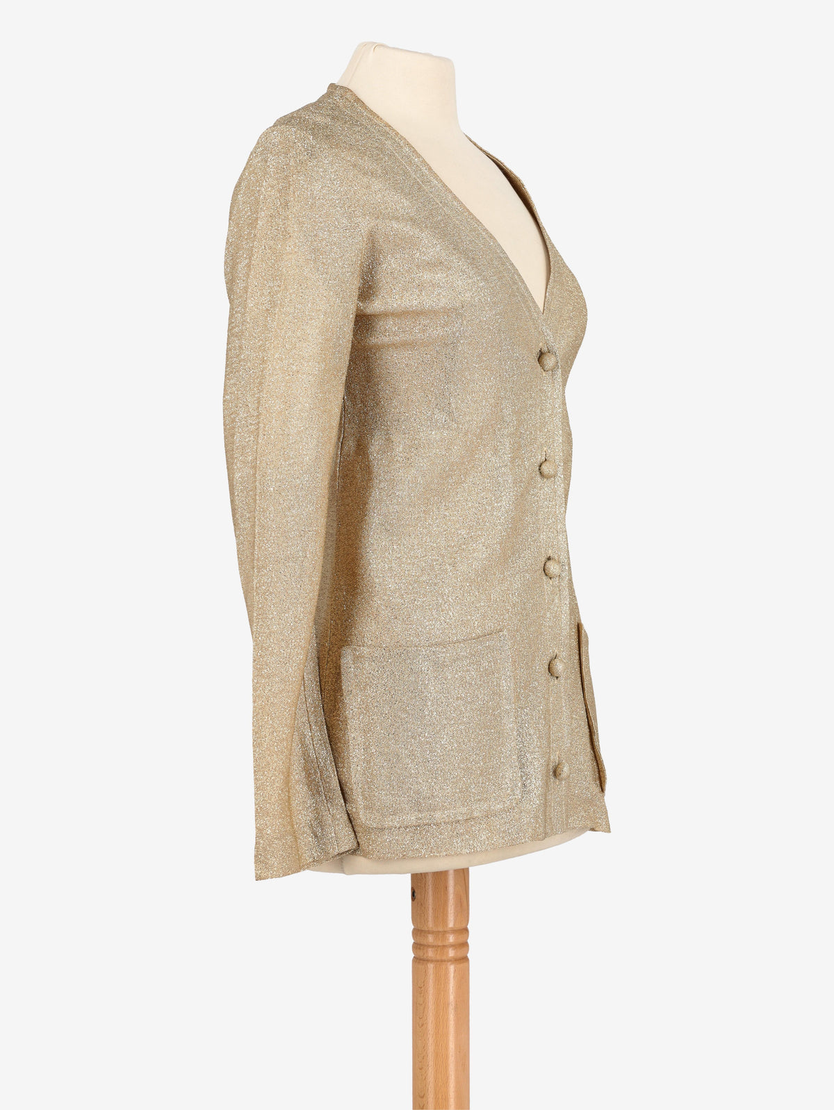 Vintage Gold Lurex Shirt W24121243  Vintage 