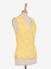 Gai Mattiolo Yellow vest in lace