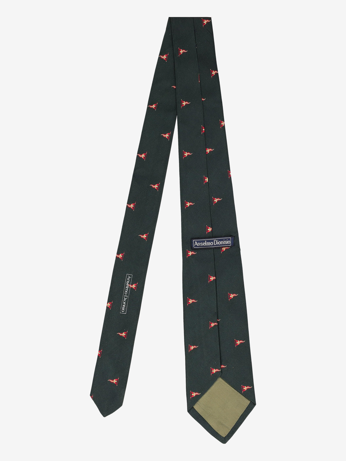 Vintage Flag Patterned Tie WCV041224.136  Vintage 