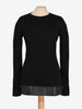 Gianfranco Ferré Wool Sweater with Leather Detail W2511.82  Gianfranco Ferré 