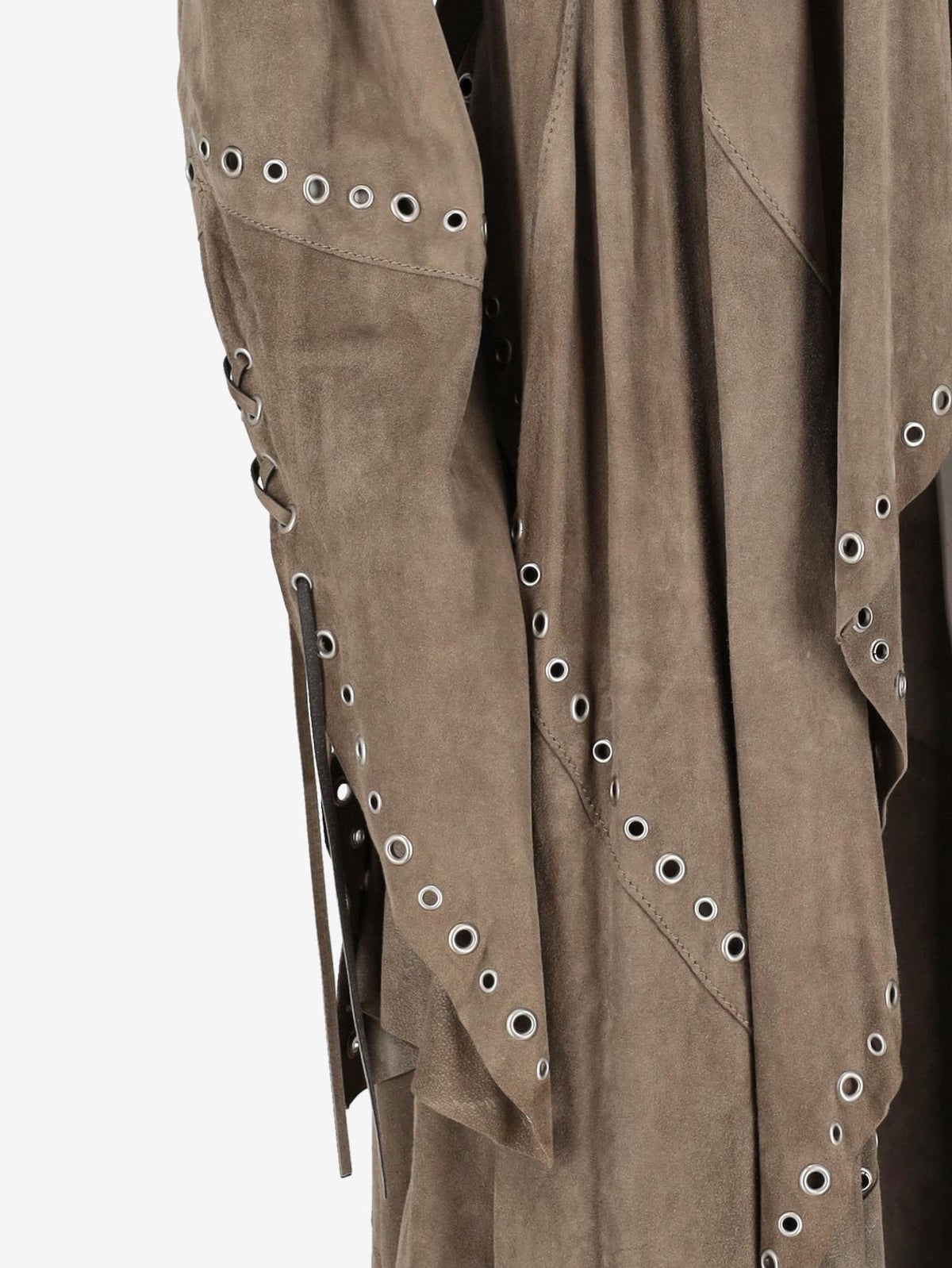 Just Cavalli Suede Leather Coat with Metal Detail W7426.17 . Just Cavalli 