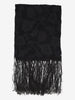 Vintage Floral Embroidered Black Shawl W27526.55  Vintage 