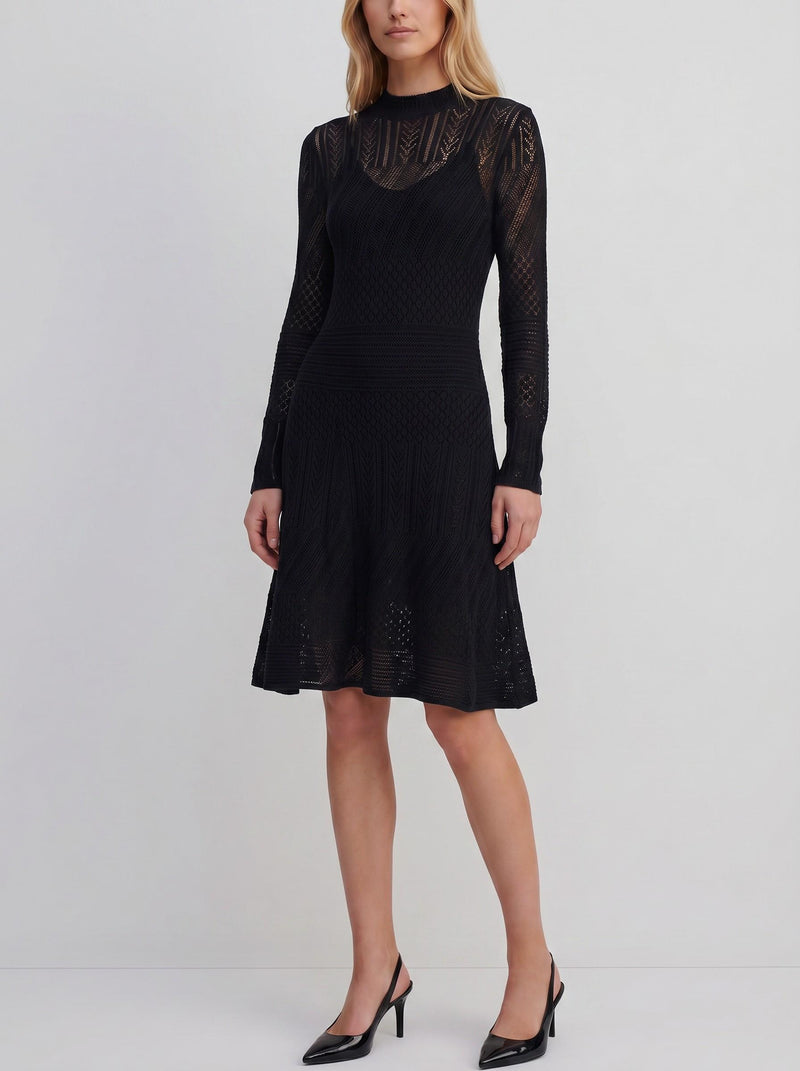 Lauren Ralph Lauren Wool-Blend Knit Maxi Dress with Slip Dress MR050925.7 . Ralph Lauren 