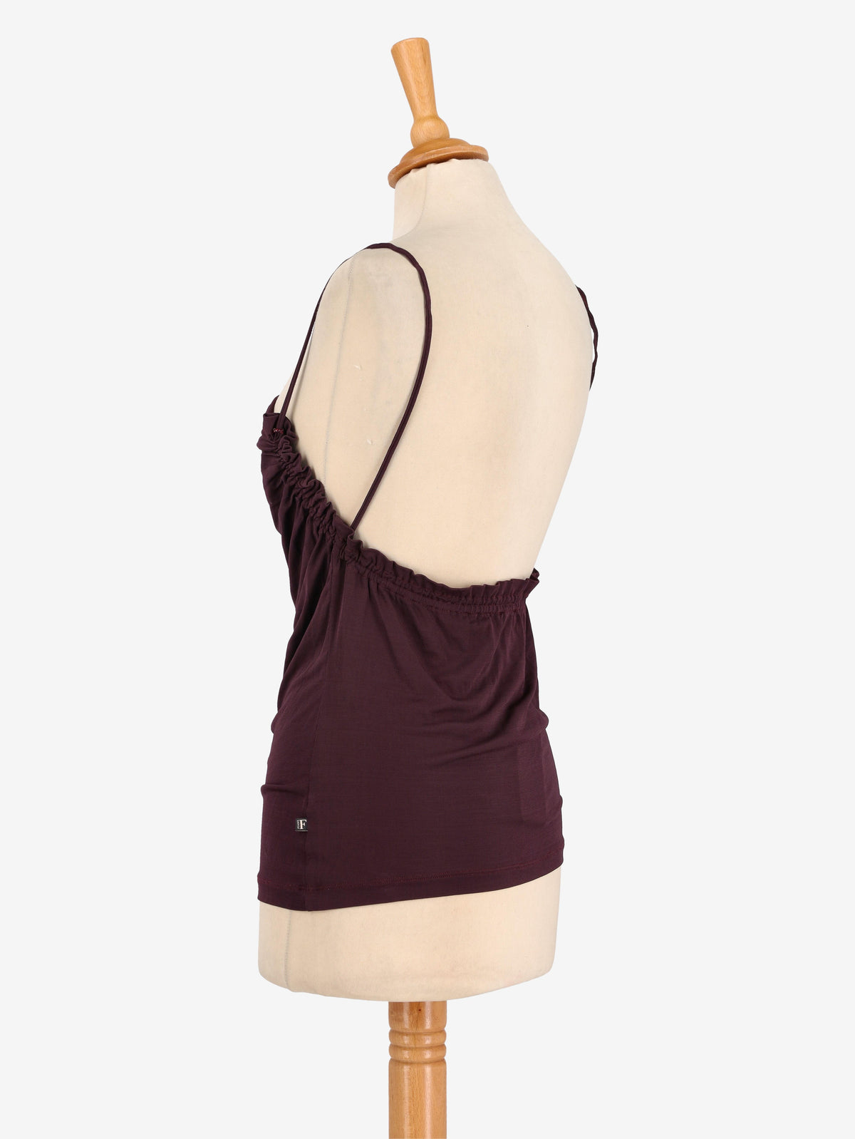 canottaGianfranco Ferré Burgundy Top - 90s