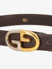 Cintura con fibbia bicolore Gucci