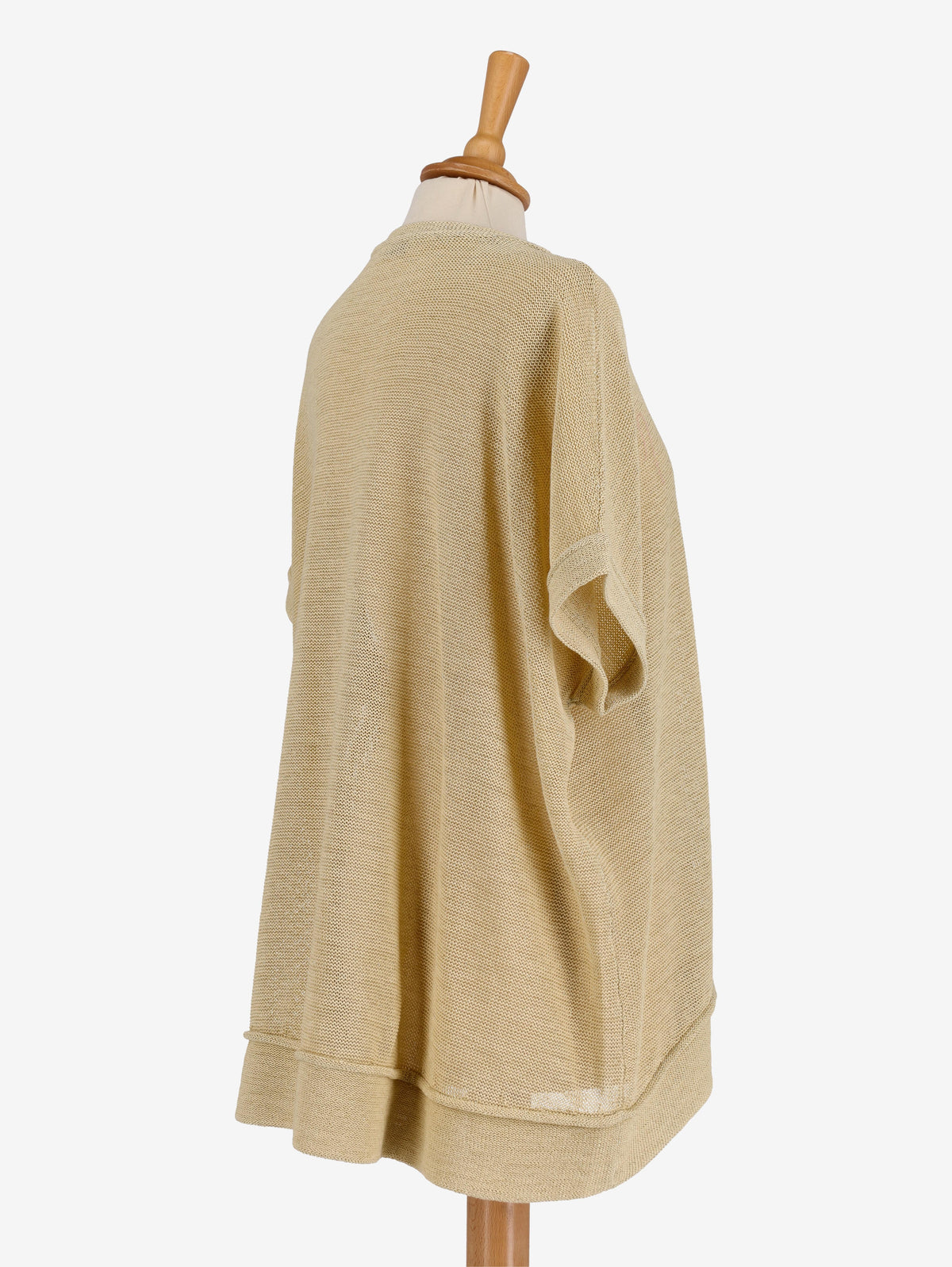 Brunello Cucinelli Maxi Camicia in Lurex Oro