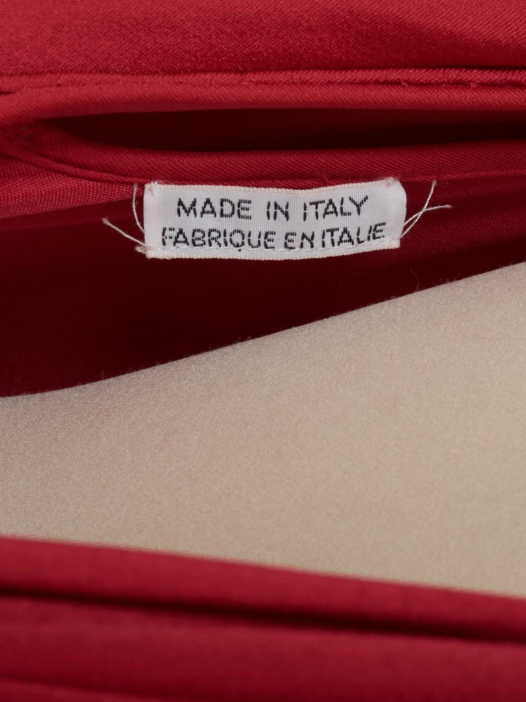 Valentino Boutique Dress with drape and silver leaf embroidery - '80s AR002  Valentino 