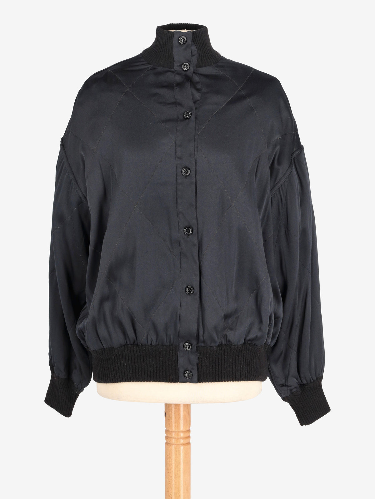 Vintage Black Quilted Jacket W2511.118.05  Vintage 