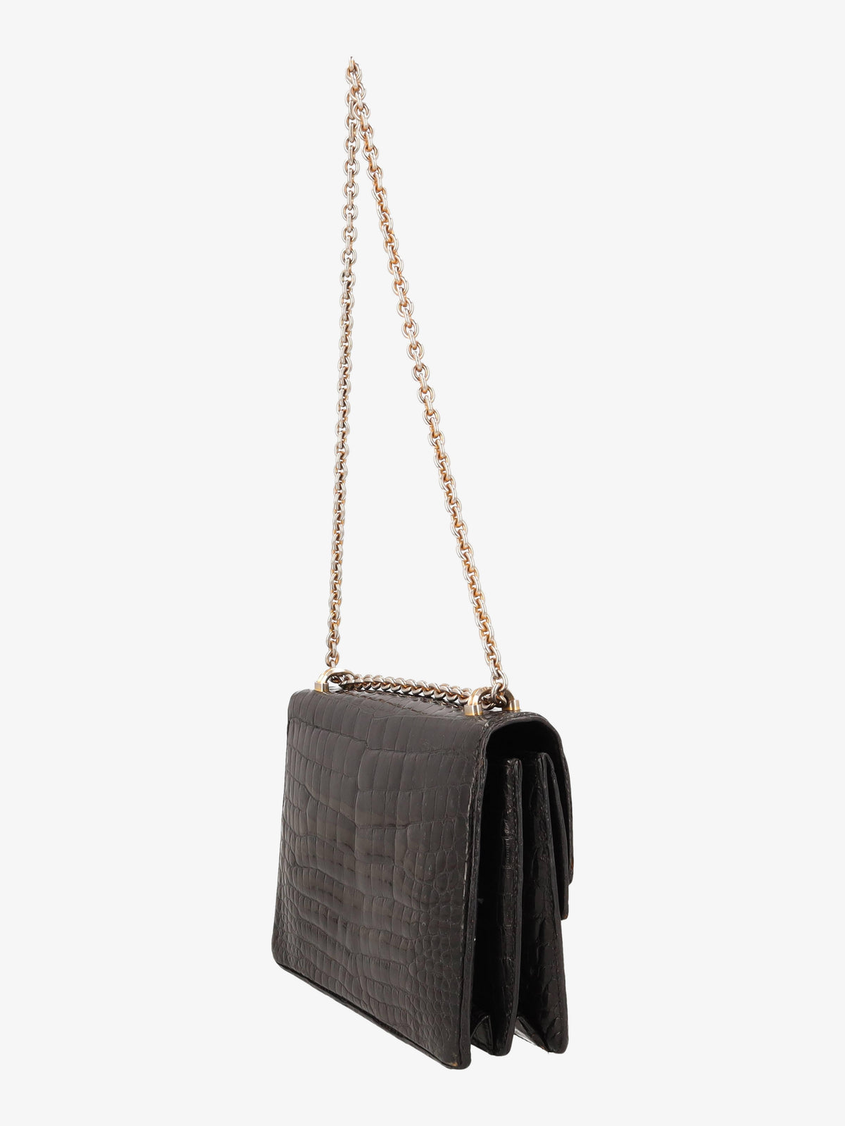 Borsa Gucci con catena in cocco nero