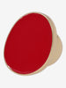 Kenneth Jay Lane Red Enamelled Oval Ring CVR24.1.147  Kenneth Jay Lane 