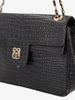 Pirovano Blue Cocco Shoulder Bag
