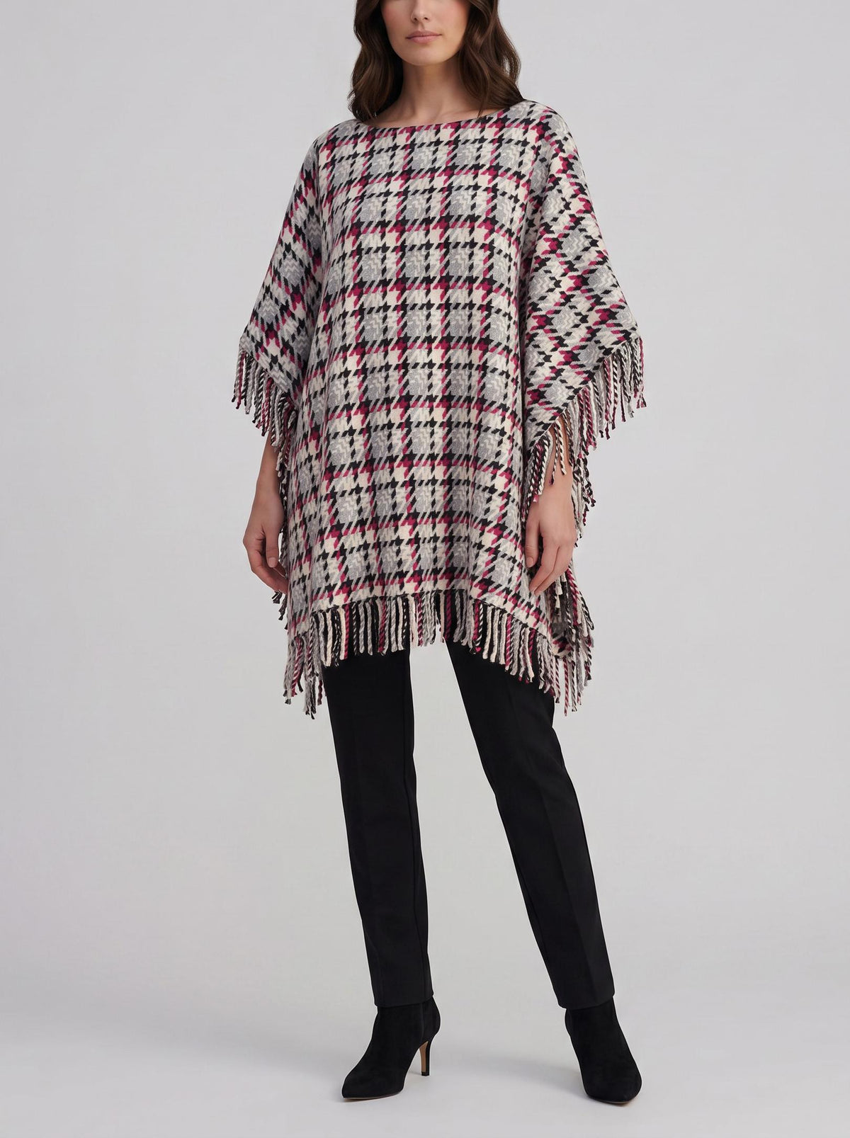 Ermanno Scervino Tartan Poncho Dress CVM26.22.28  Ermanno Scervino 