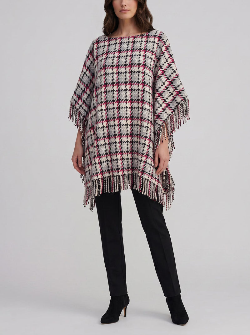 Ermanno Scervino Tartan Poncho Dress CVM26.22.28  Ermanno Scervino 