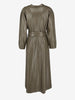 Vintage Soft Faux Leather Dress with Belted Waist W7426.37  Nanushka 