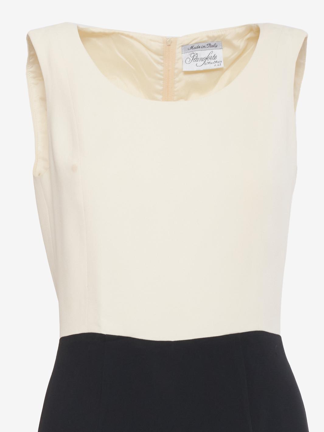 Tuta Linea Piano di Max Mara Bianca Nera