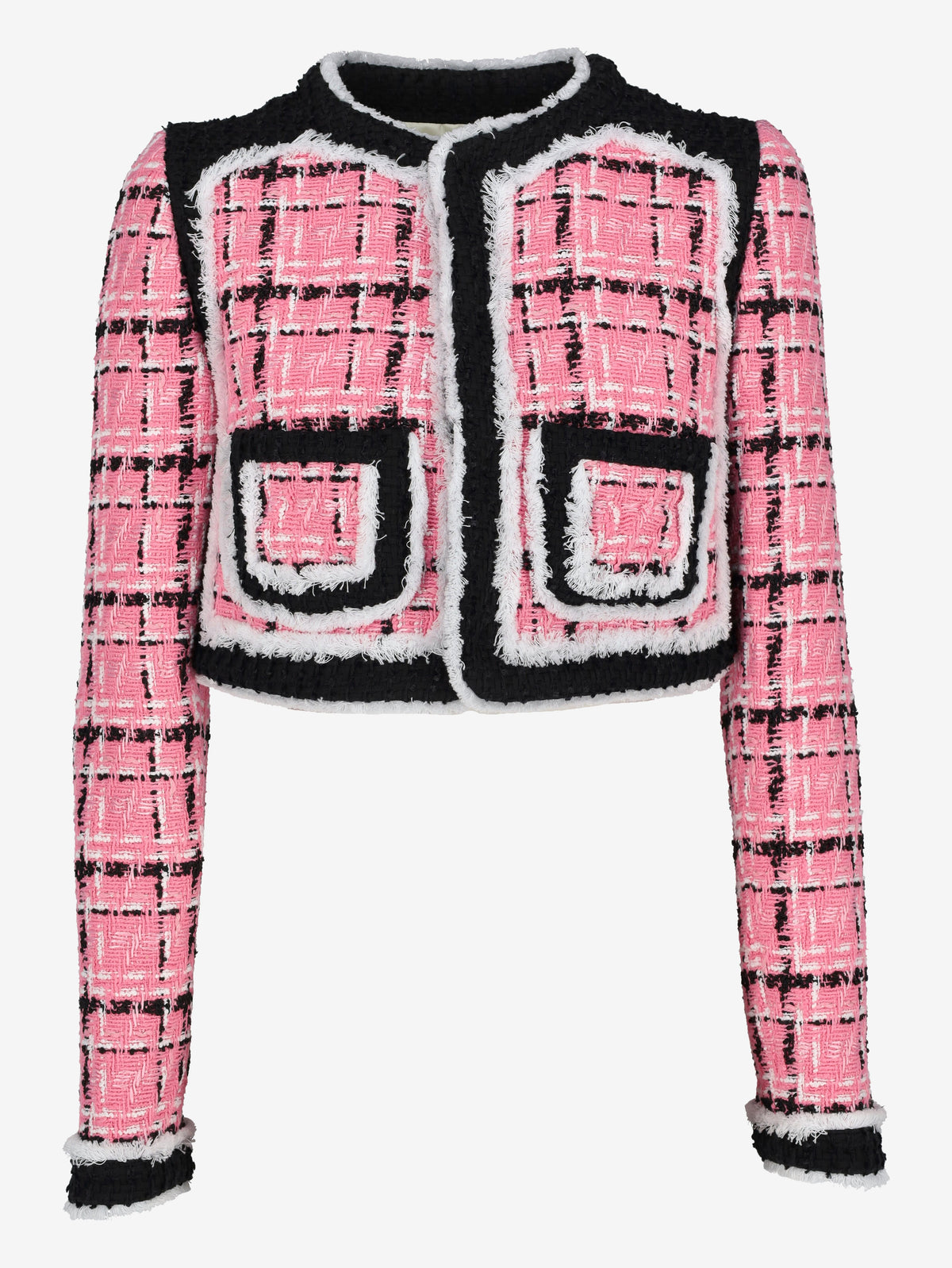 Dsquared2 Bouclé Cropped Long-Sleeve Blazer CVM26.23.29  Dsquared² 