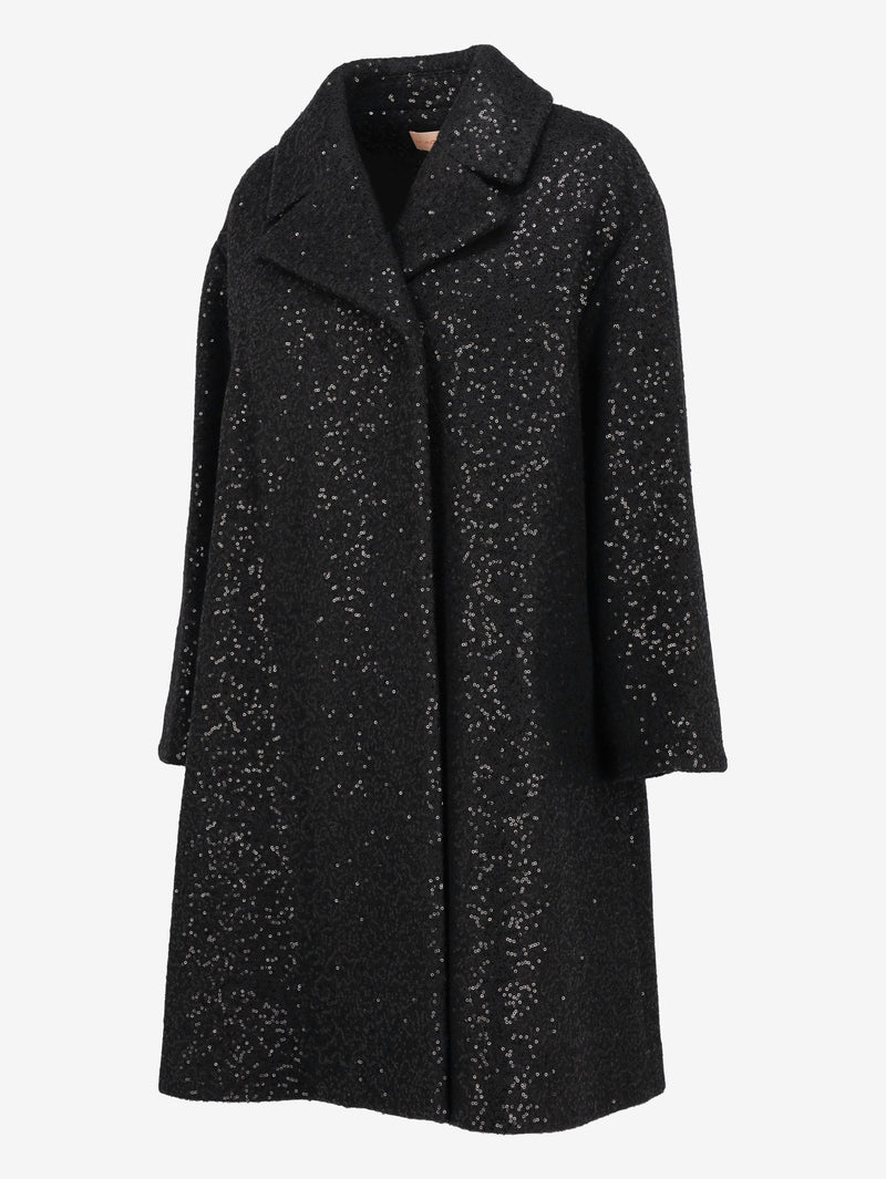 Vintage Sequin-Embellished Wool Coat CVM26.6.126  Vintage 