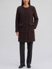 Agnona Coat in Brown Shearling CVM25.14.93  Agnona 