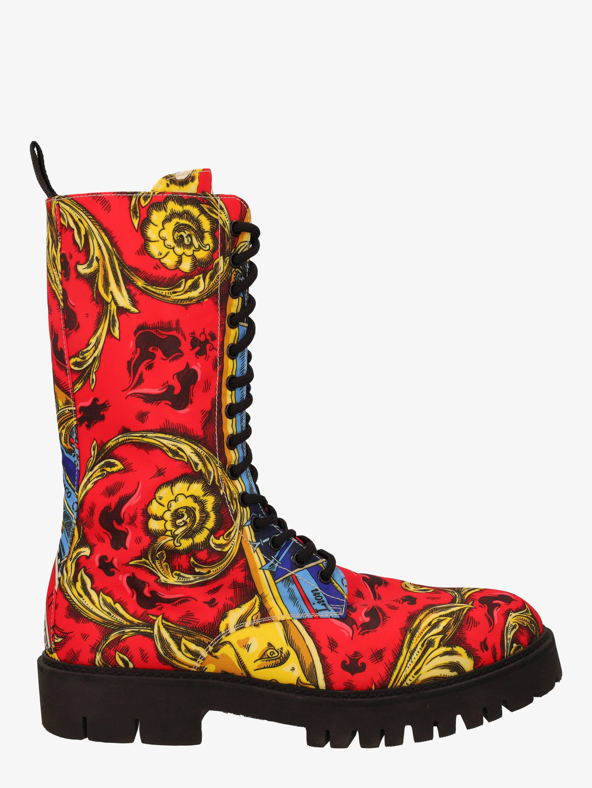 Moschino Baroque Zodiac Lace-Up Combat Boots WCV250821.04  Moschino 