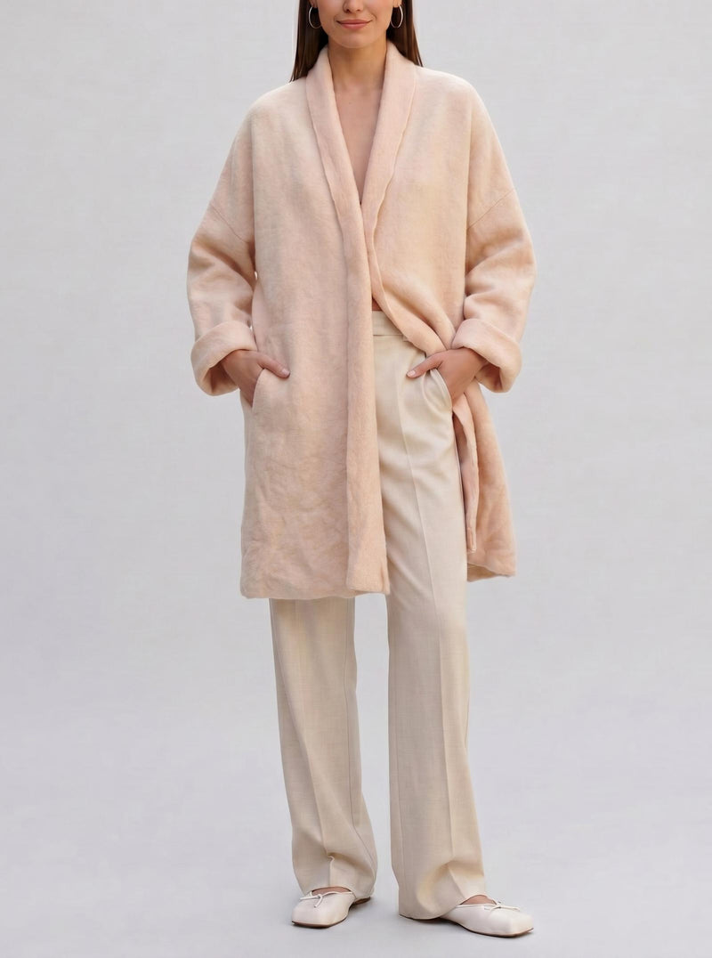 Vintage Felted Wool Open Cardigan CVM24.74.10  Rossana Orlandi 