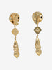 Vintage Circle and Teardrop Pendant Earrings W13426.21  Vintage 