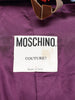 Moschino Open-Front Purple Coat with Twisted Neckline Detail W27526.172  Moschino 