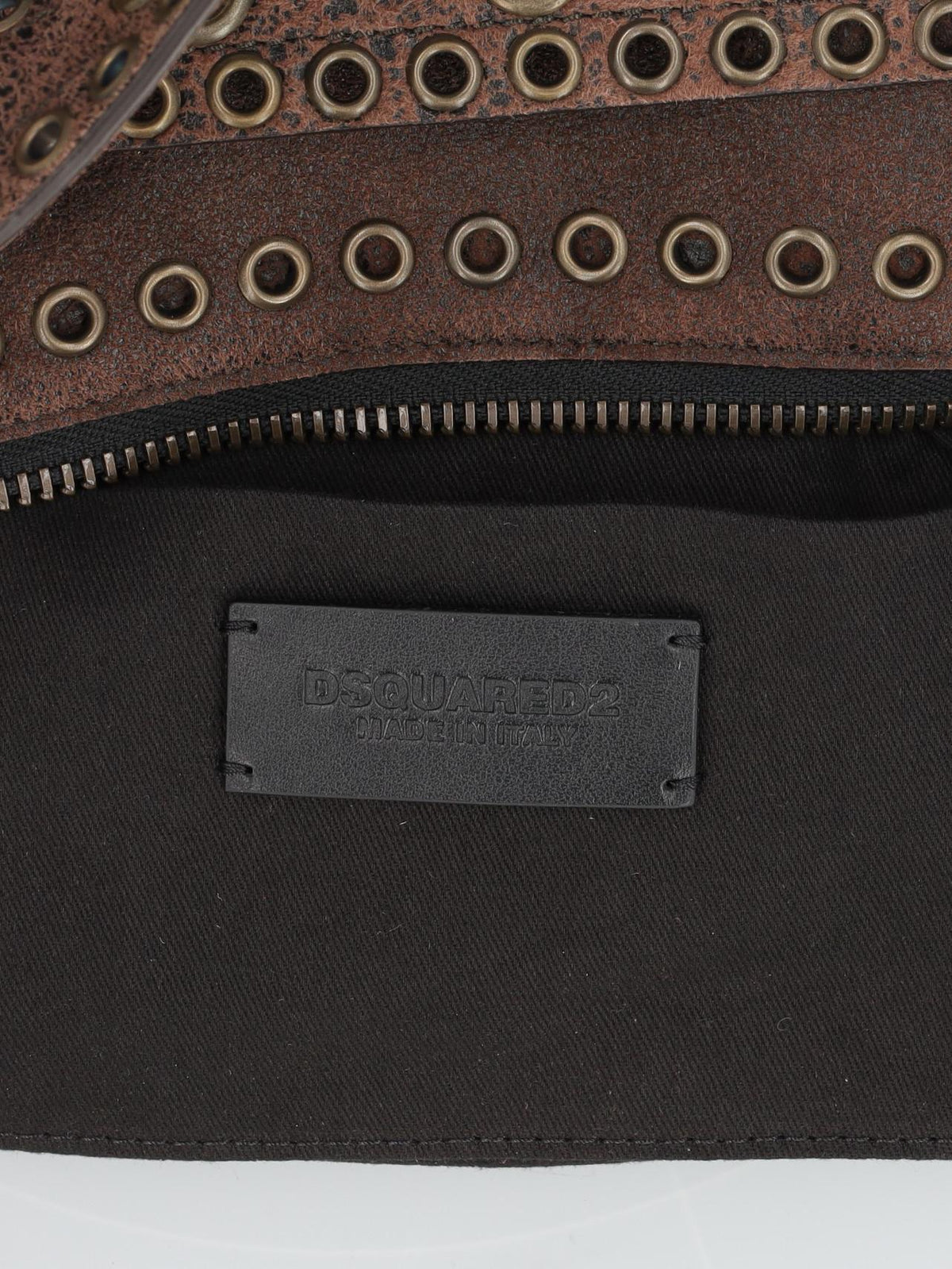 Dsquared2 Gothic Belt Bag in Leather with Chain Strap CVM26.23.90  Dsquared² 