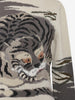 Krizia Wool mock t-shirt with hyena embroidery