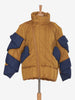 Vintage Gold quilt with blue snake - '00s AR021  Vintage 